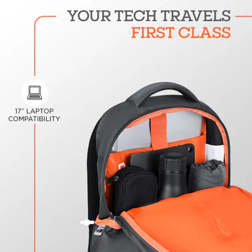 SKYBAGS ACTIV 02 LAPTOP BP 40L ORANGE-BLACK