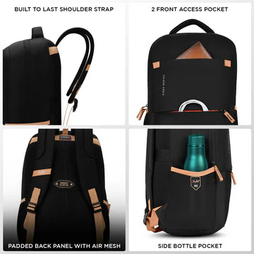 SKYBAGS ZINEX 30L LAPTOP BACKPACK 01 BLACK