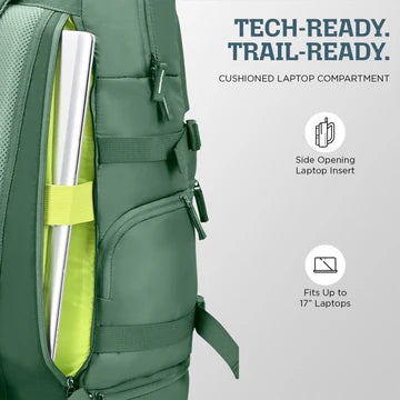 SKYBAGS RIDGE V2 45L 02 LAPTOP WEEKENDER GREEN