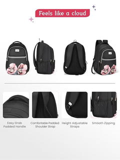 Genie Evepetal Laptop Backpack For Girls |19 Inch-36 L
