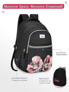 Genie Evepetal Laptop Backpack For Girls |19 Inch-36 L