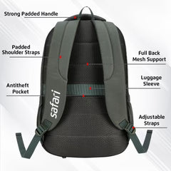 SAFARI Aura 4 Laptop Backpack -37 L