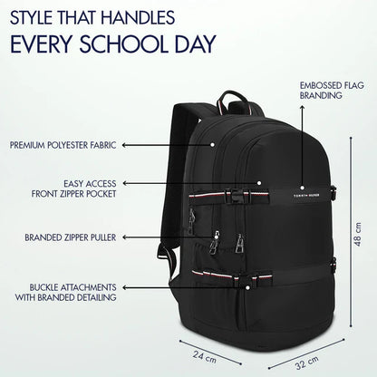 TOMMY HILFIGER VEGAN BLACK
