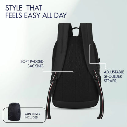 TOMMY HILFIGER VEGAN BLACK