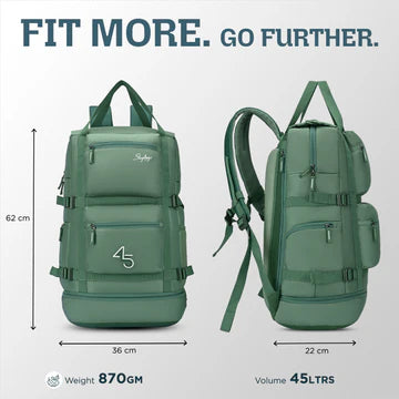 SKYBAGS RIDGE V2 45L 02 LAPTOP WEEKENDER GREEN